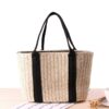 Sac à main tissé pour femme marron ou beige – Image 6