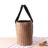 Sac à main tissé pour femme marron ou beige – Image 5