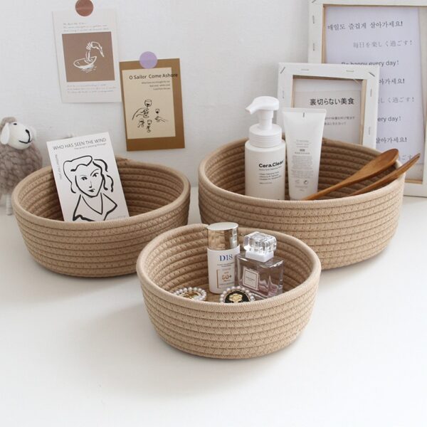 Paniers de Rangement Nordiques en Corde de Coton – Image 3