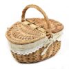 Panier en rotin tissé avec couvercle battant – Image 2