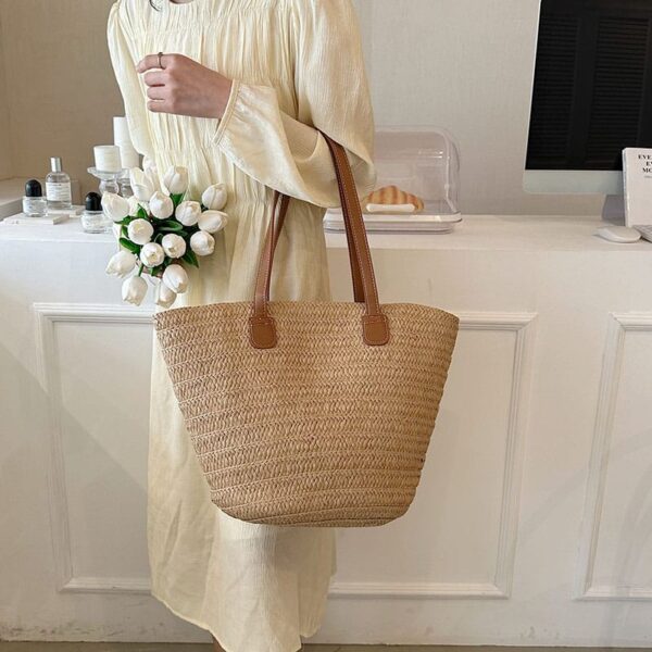 Sac tressé à grandes anses pour femmes – Image 3