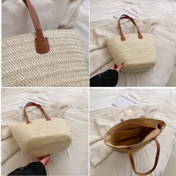 Sac tressé à grandes anses pour femmes – Image 2