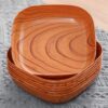 Assiette Bambou Carrée de Petite Taille – Image 3