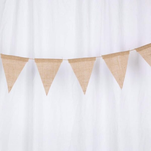 Bannière Vintage en toile de Jute – Image 2