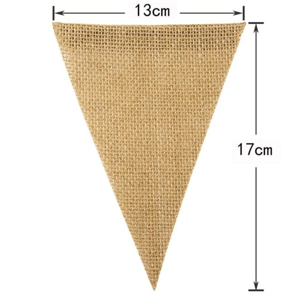 Bannière Vintage en toile de Jute – Image 3