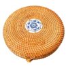 Boîte à bijoux ronde tissée en rotin