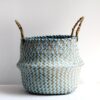 Cache pot en rotin et osier pour la maison