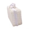Coffre à jouet en rotin blanc façon valise rétro – Image 3