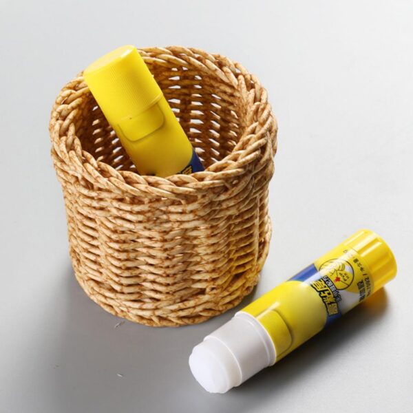 Corbeille en rotin ronde porte-crayons – Image 4