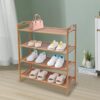 Étagère Bambou pour Chaussures à Quatre Niveaux – Image 2