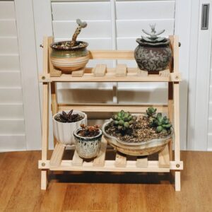 Étagère Bambou Pliable Style Minimaliste
