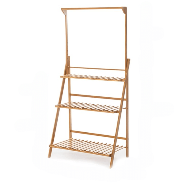 Étagère Bambou Pliante pour Pots de Fleurs