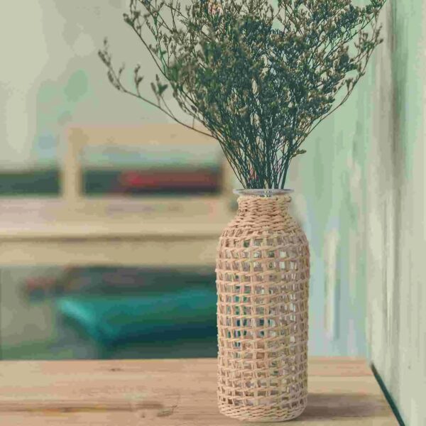 Grand Vase en Osier Artisanal et Décoratif – Image 3