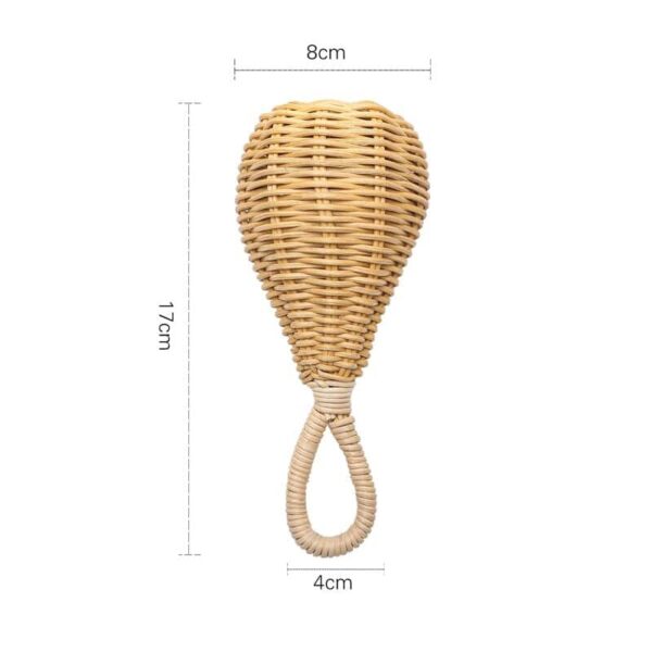 Hochet en rotin fait à la main pour bébé
