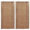Lot de Deux Stores Bambou Occultants et Roulants
