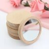 Lot de Dix Miroirs Bois Portables et Ronds