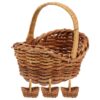 Lot de Quatre Petits Paniers Effet Osier Miniatures et Rustiques
