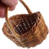 Lot de Quatre Petits Paniers Effet Osier Miniatures et Rustiques – Image 2