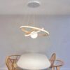 Lustre en Bois LED Design et Moderne – Image 2