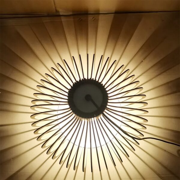 Lustre en Bois LED de Style Moderne – Image 3