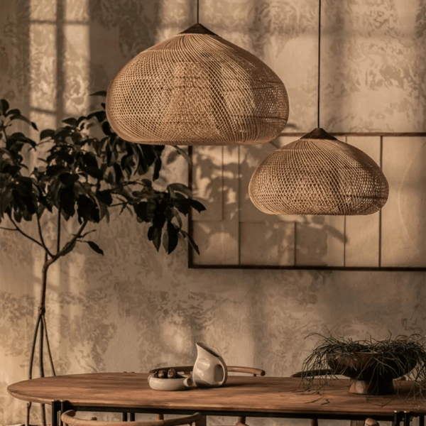 Lustre Effet Paille Tissé au Design Japonais – Image 2