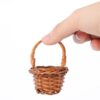 Mini panier de fleurs tissé à la main, 10 pièces