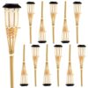 Pack de 12 lampes solaires couleur naturelle