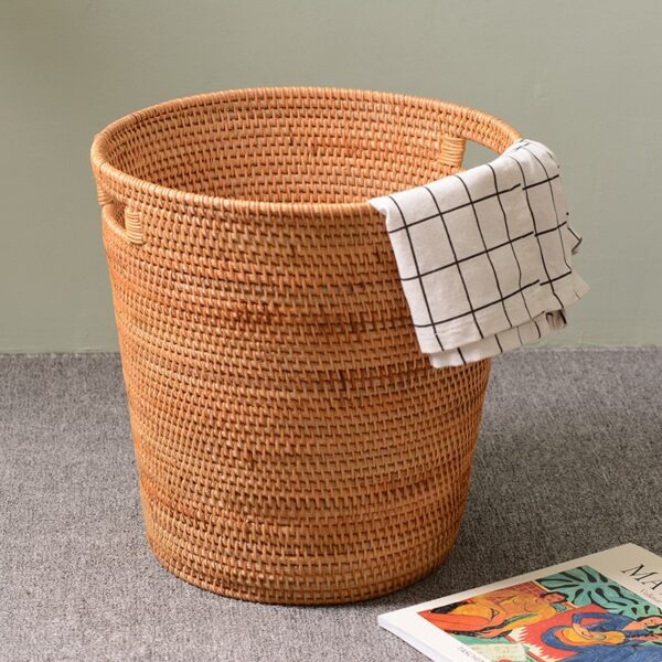 Panier à linge en rotin pour la maison