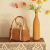 Panier À Main vintage en rotin