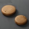 Panier à thé en rotin fait à la main avec couvercle – Image 3