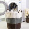 Panier de rangement à linge en rotin pliable – Image 4