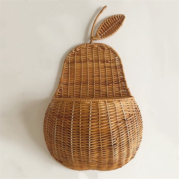 Panier de rangement en rotin Vintage en forme de poire pour bébé – Image 3