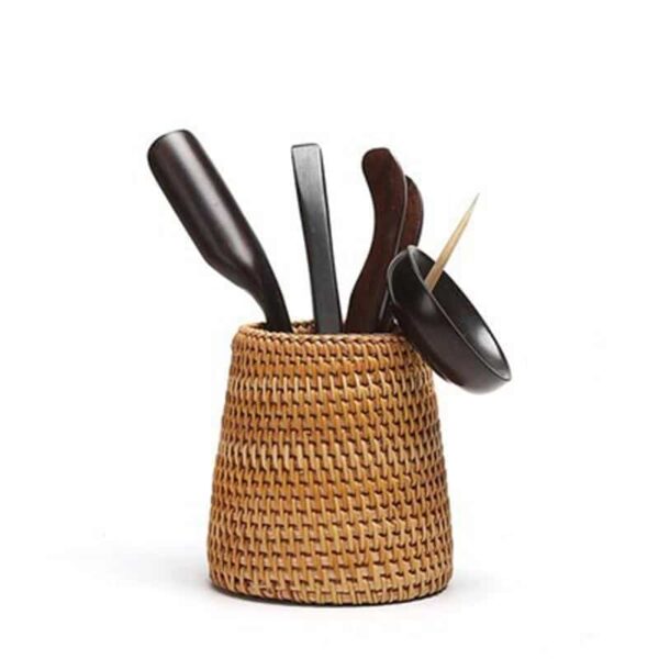 Panier de rangement ménager en rotin – Image 5