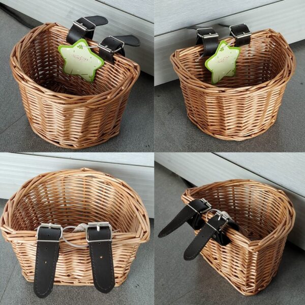 Panier de vélo en rotin pour enfants – Image 2