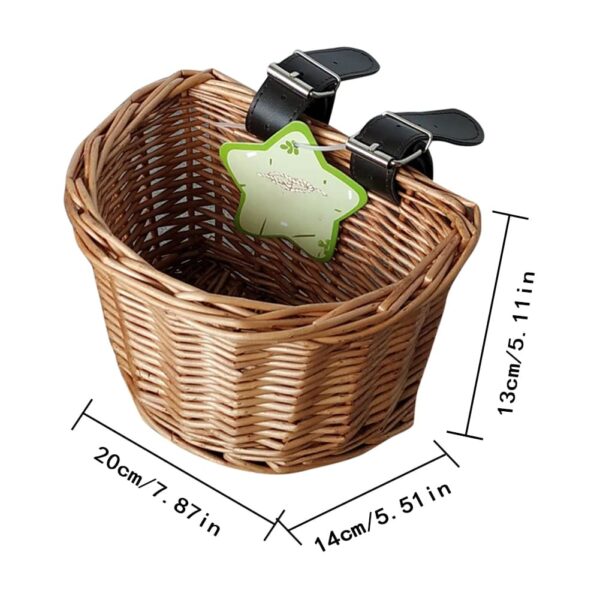 Panier de vélo en rotin pour enfants – Image 3
