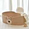 Panier à Langer Effet Osier avec Motif d’Ourson – Image 2