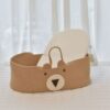 Panier à Langer Effet Osier avec Motif d’Ourson – Image 3