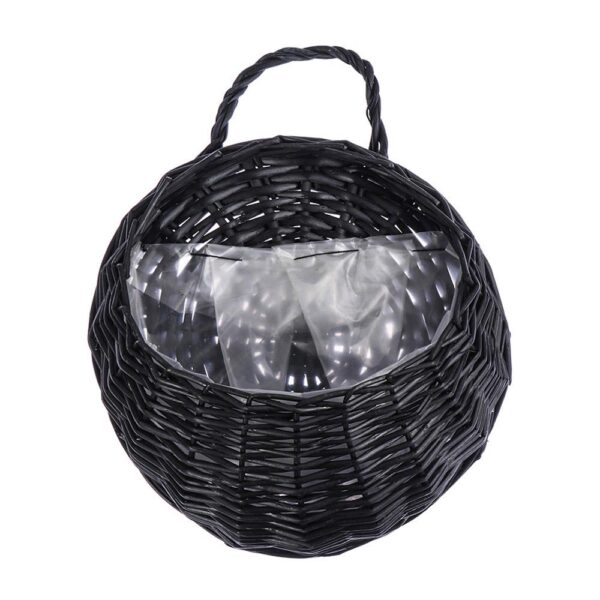 Panier porte-plante en rotin et osier fait à la main – Image 6