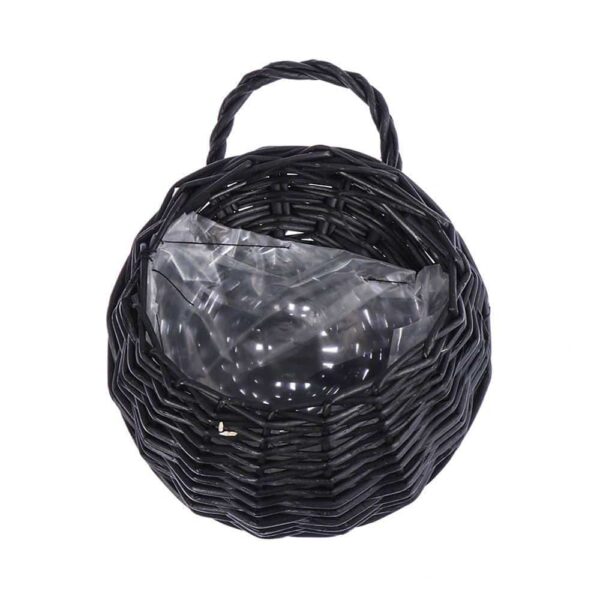 Panier porte-plante en rotin et osier fait à la main