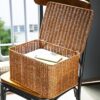 Paniers de rangement grande taille pour la maison avec couvercle