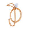 Patère ronde simple en rotin naturel