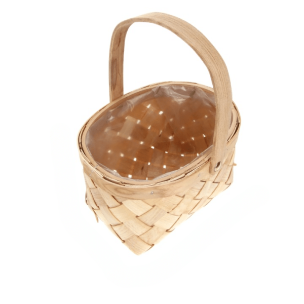 Petit Panier Osier Tissé avec Poignée – Image 2
