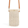 Petit sac à bandoulière en rotin beige – Image 2