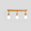 Plafonnier Bois LED au Design Moderne à Trois Têtes – Image 3