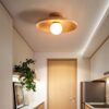 Plafonnier Bois LED Épuré au Design Nordique