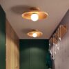 Plafonnier Bois LED Épuré au Design Nordique – Image 3