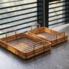 Plateau de rangement en imitation rotin – Image 5