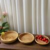 Plateau rond en rotin véritable 3 tailles – Image 2
