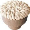 Poignée de meuble en Bois et rotin Beige – Image 3