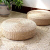 Pouf circulaire en rotin – Image 3